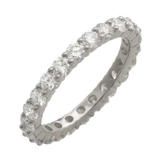 14KW 2.10CTW DIAMOND MACHINE SET ETERNITY BAND