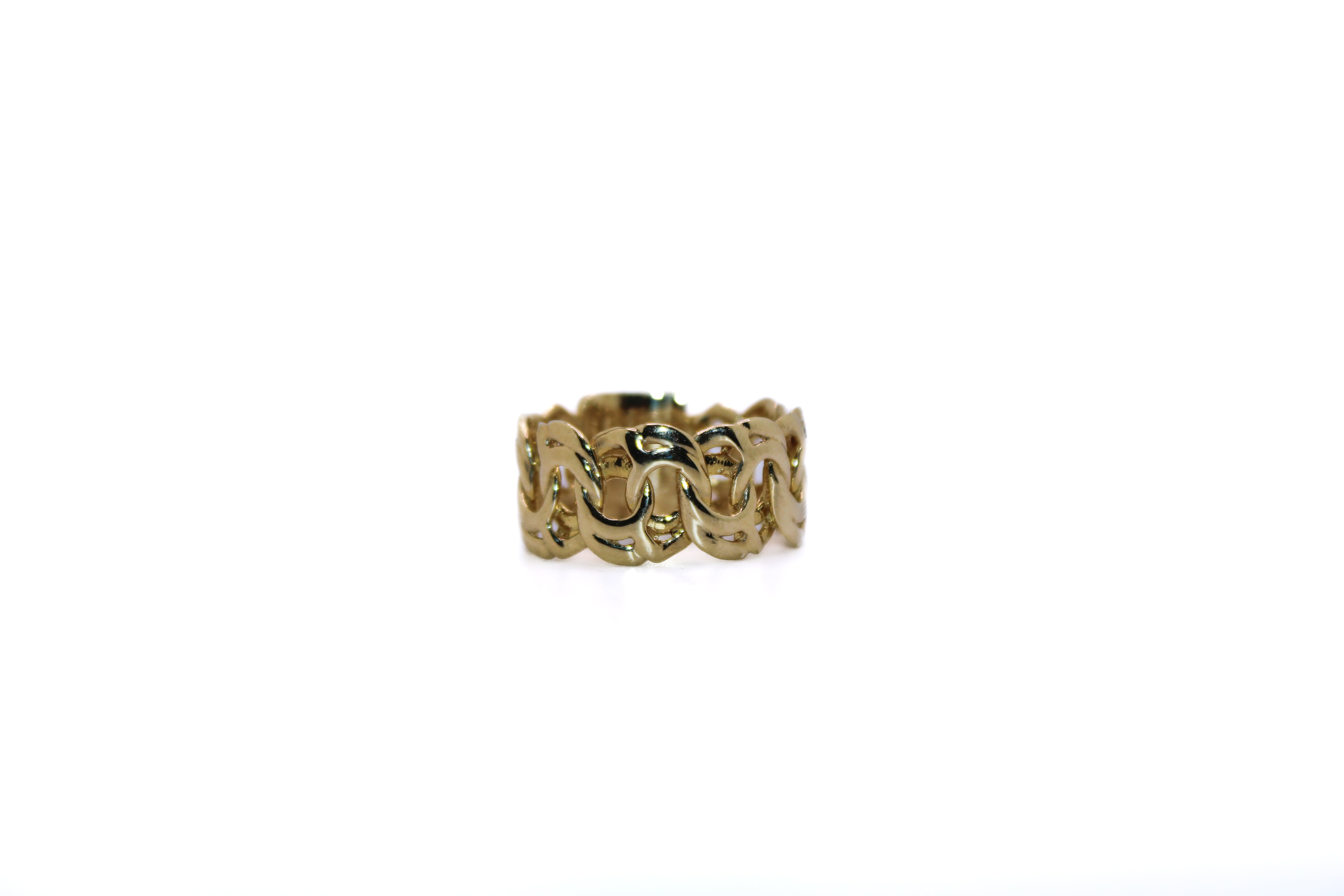 Cuban link Gold Ring