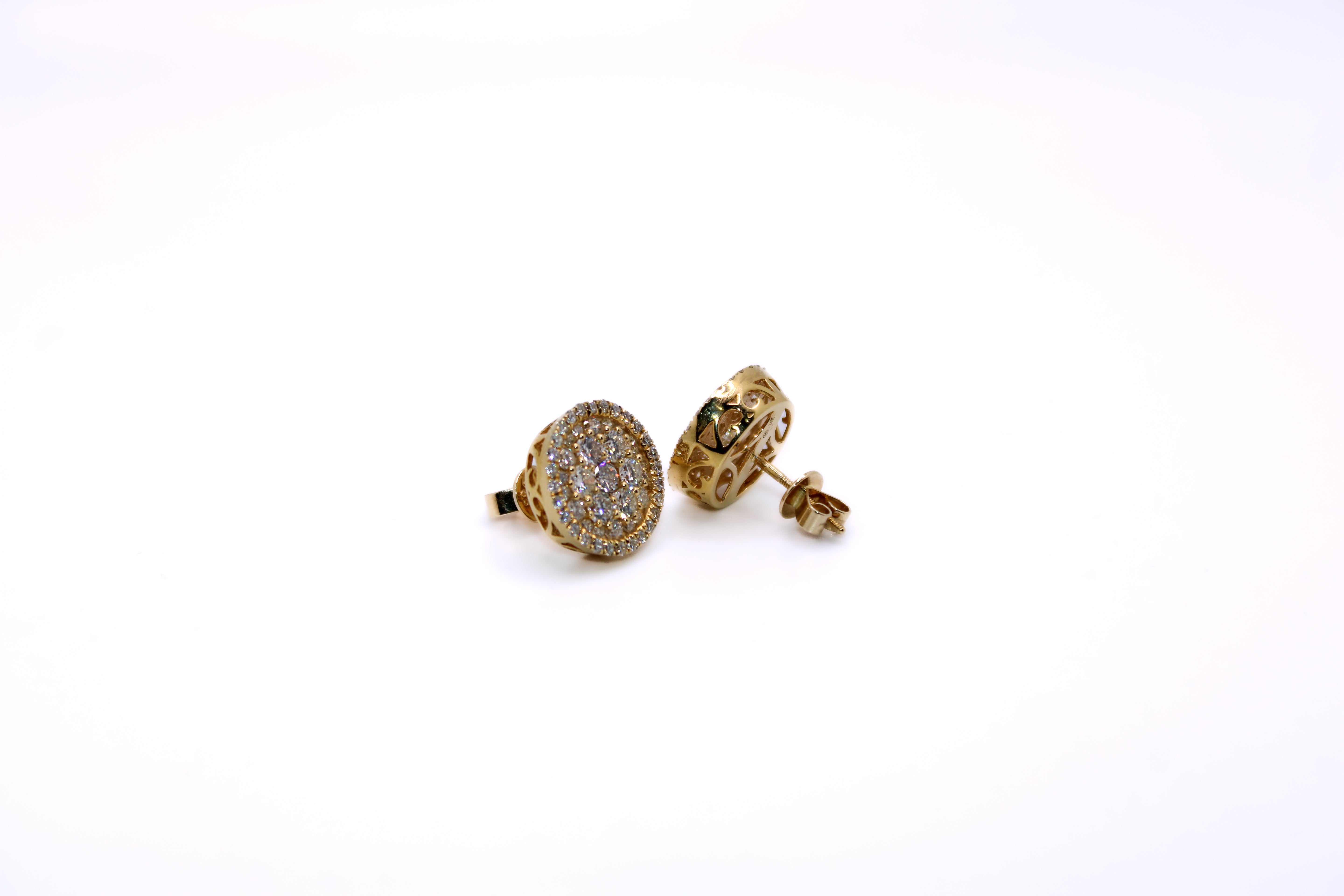 Diamond Earings with 18k Gold