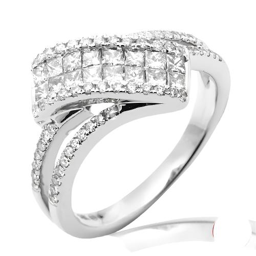 14KW 1.00CTW PC DIAMOND FANCY LADIES RING