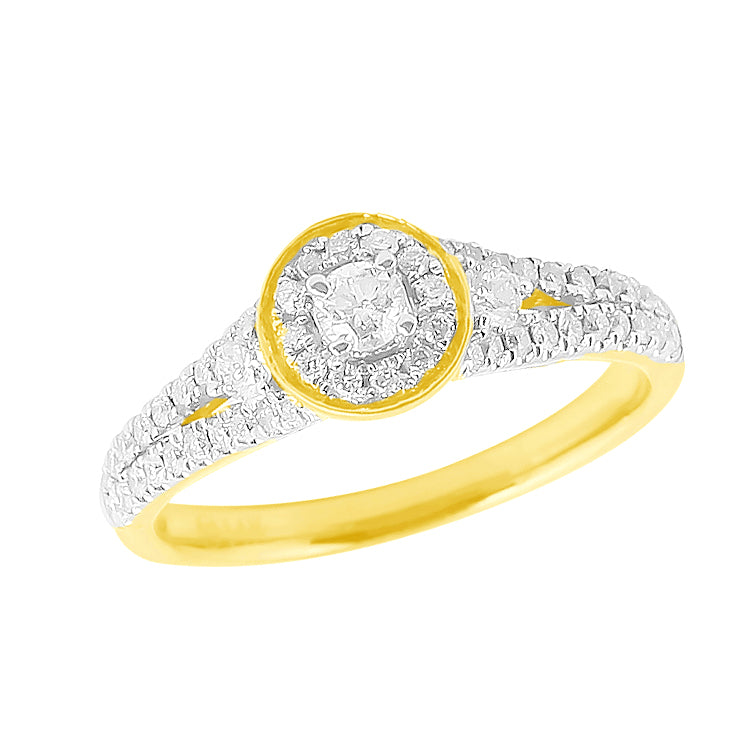 14KY 0.65CTW DIAMOND LADIES RING