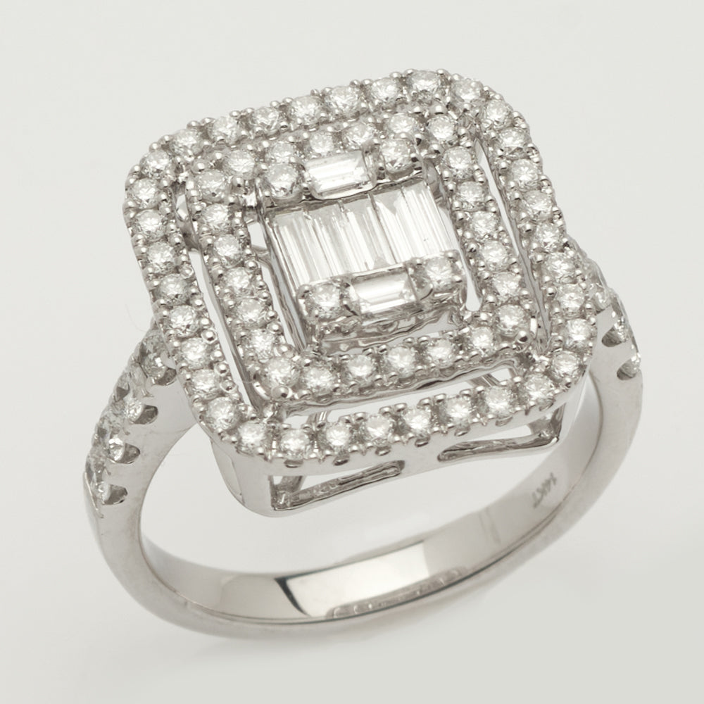 14KW 1.25CTW BUGGET DIAMOND LADIES RING