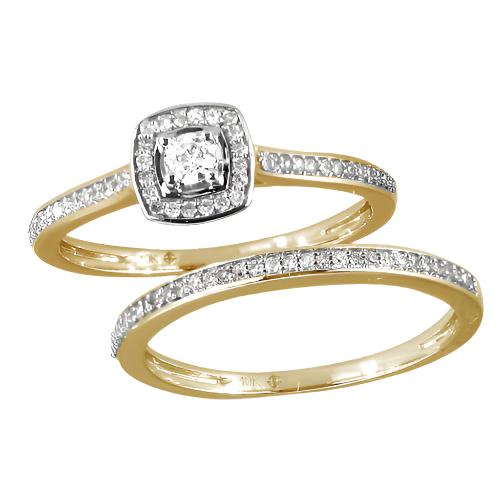 14KY 0.33CTW DIAMOND BRIDAL SET