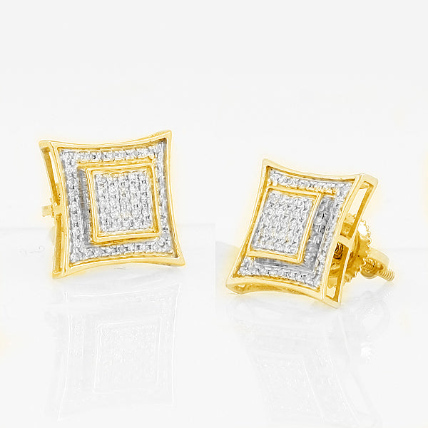 10KY 0.25CTW DIAMOND KITE EARRINGS